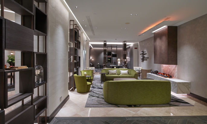 Lobby lounge dell'Hilton Milan
